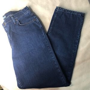 Lee Riders Womens Jeans Blue Size 16L High Rise Mom Straight Leg Stretch Relaxed